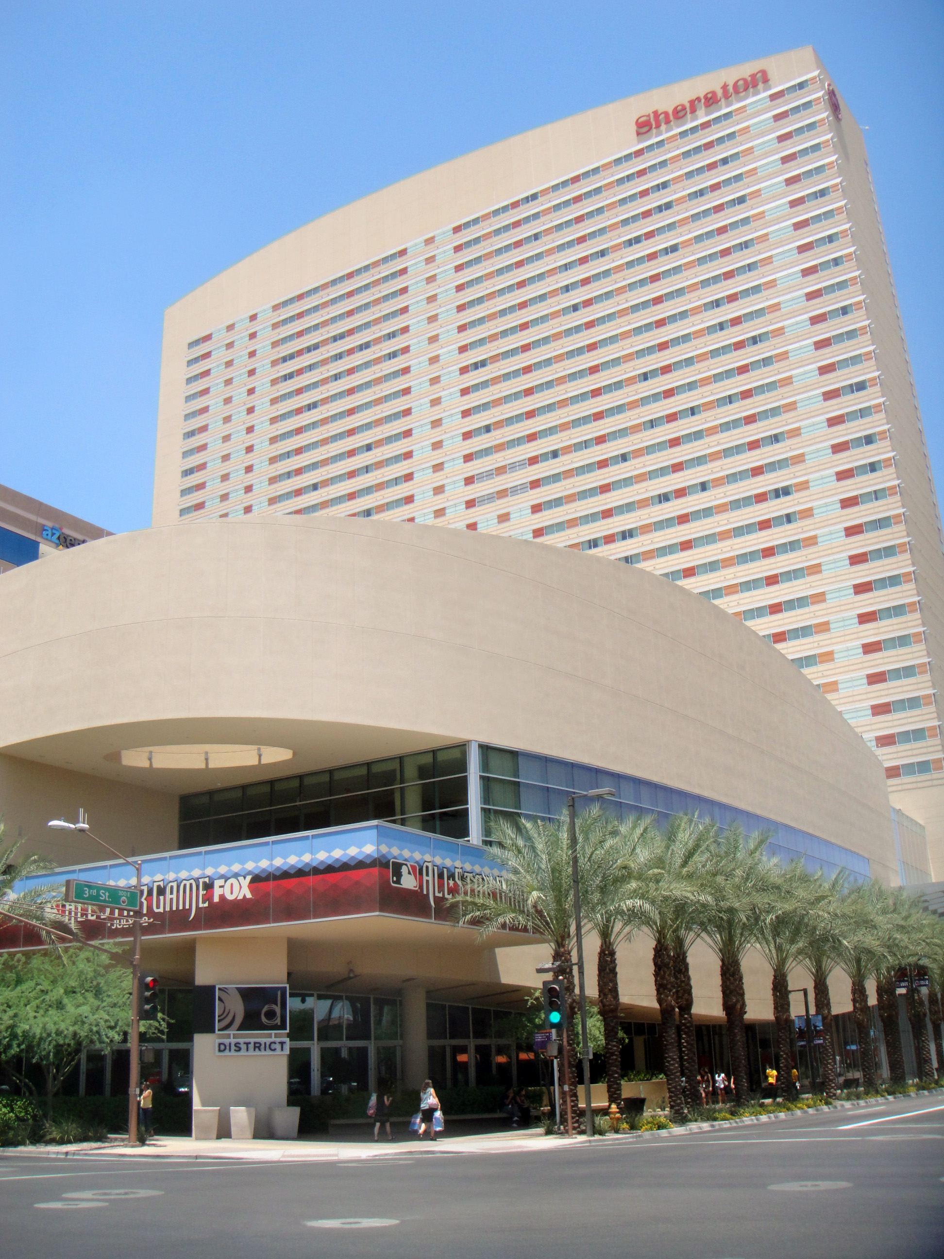 The Sheraton hotel tower in downtown Phoenix