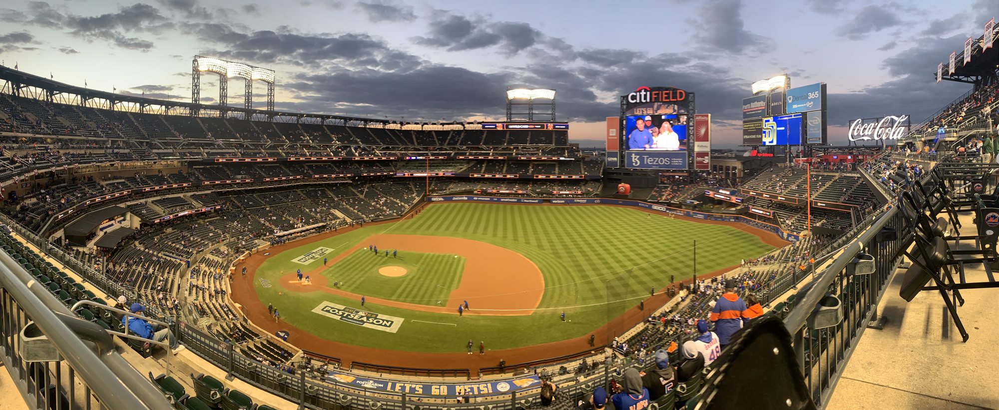 The Citi Field bowl before a 2022 postseason game