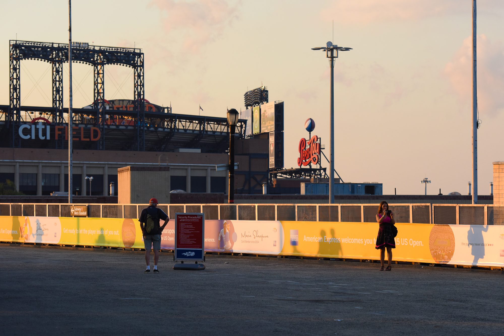 The boardwalk between Citi Field and the Billie Jean King National Tennis Center