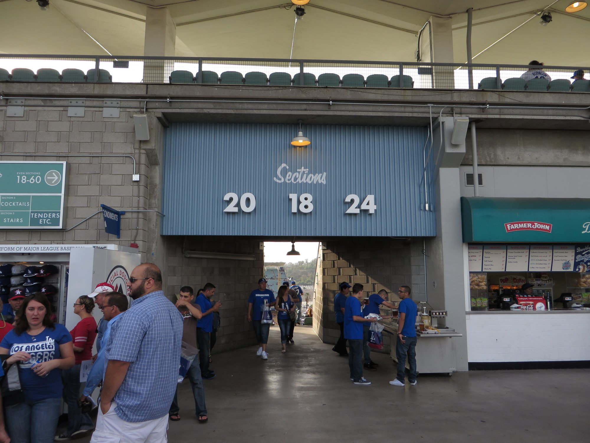 An entrance gate at Dodger Stadium