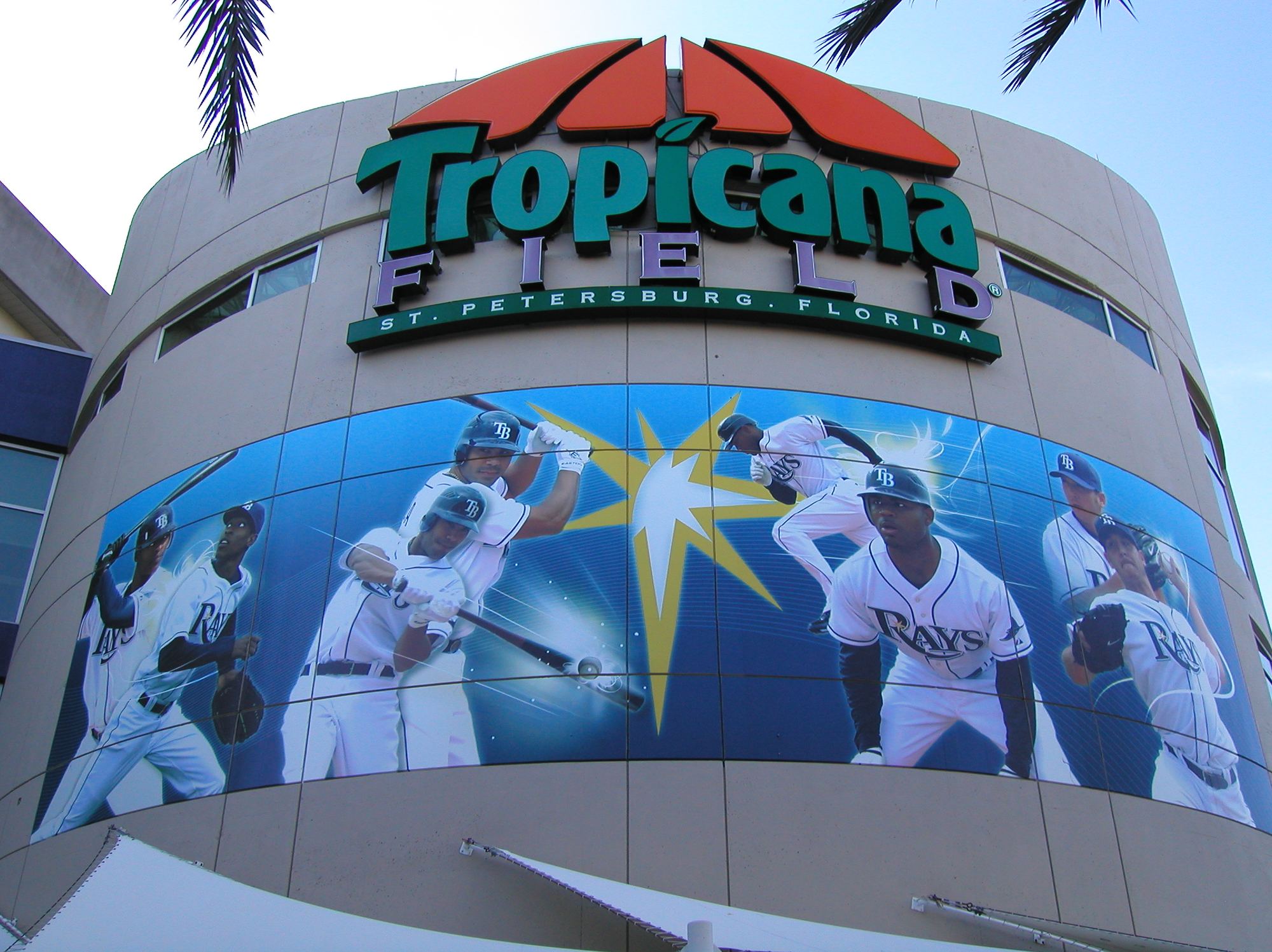 The entrance rotunda at Tropicana Field